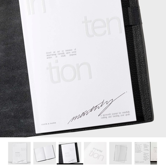 🏷️ NWT Cloth & Paper Intention Notebook + Vinyl Cover - Picture 4 of 6
